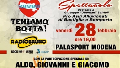 “Teniamo Botta 2”: a Modena il concerto per gli asili alluvionati