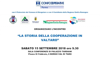 La Storia della cooperazione in Valtaro: convegno a Borgotaro