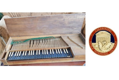 Dall’Albania torna in Italia l’antico clavicordo rubato la notte di Capodanno del 2015 dal Conservatorio “Arrigo Boito” di Parma
