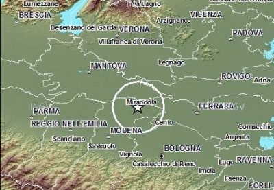 Modena - Scossa di terremoto nella Bassa
