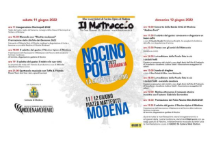 Sabato 11 e domenica 12 giugno “Nocinopoli”  in Piazza Matteotti a Modena