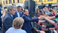 Biagio Maimone intervista il Presidente di Forza Italia Silvio Berlusconi per America Oggi TV e Giornale delle Partite IVA