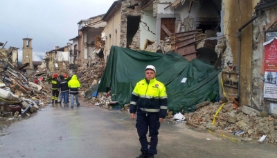 I volontari del Comune di Piacenza nei luoghi colpiti dal sisma nell&#039;Italia centrale
