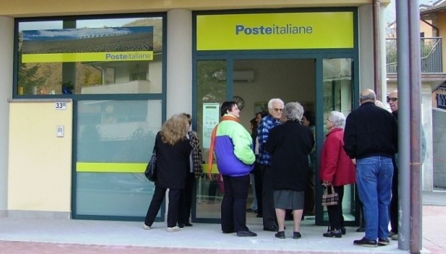 Poste Italiane: a gennaio pensioni pagate a partire dal 4 del mese