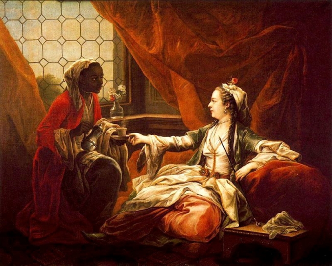Van Loo - Madame de Pompadour - Ritratta in abiti da Sultano