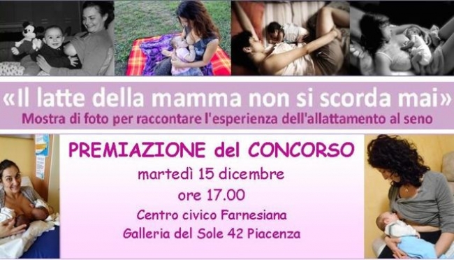 Piacenza - Il latte della mamma non si scorda mai: domani la premiazione