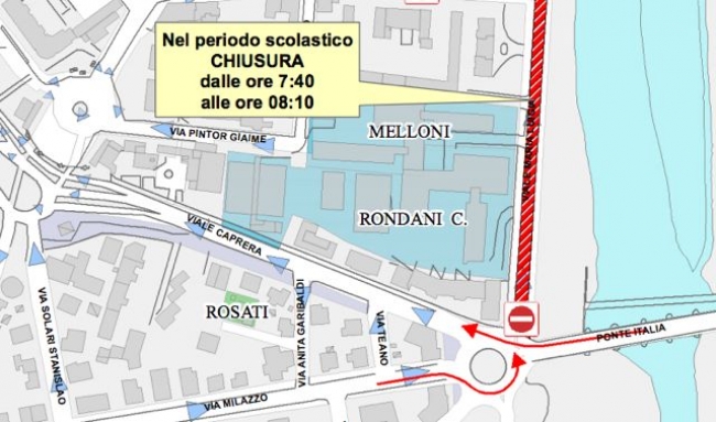 Parma - Viabilità, viale Maria Luigia sarà chiuso al traffico per le scuole