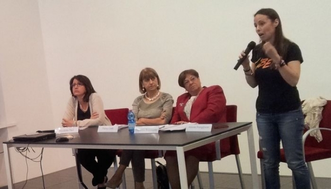 Alessia Frangipane (in piedi), Francesca Bommarito, Palma Costi e Nicoletta Paci. 